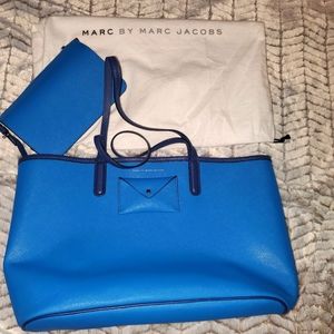 Marc by marc jacobs blue tote bag